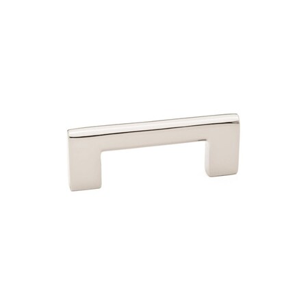 Vecindario 3.5 in. Trail Cabinet Pull for Center to Center, Bright Nickel VE3251309